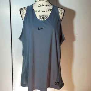 Nike Elite - Mens Gray & black swoosh Dri-fit Active Tank Sz. XXL